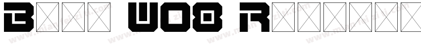 Bloc W08 Regular字体转换